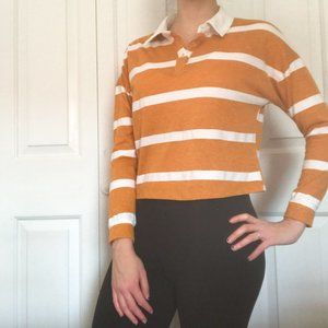 Striped cropped shirt